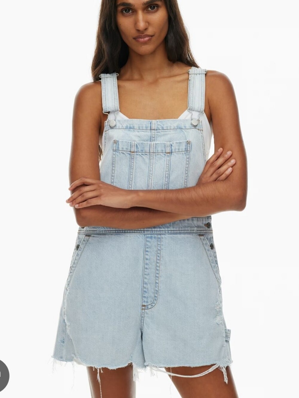 Denim Forum Light Blue Denim Romper Overalls